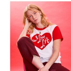 Big Bud Press Limited edition I LOVE L.A. I heart LA 2 tone t-shirt, sz 3x